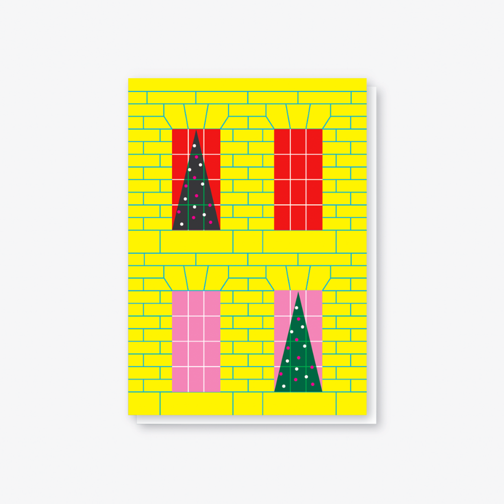 Georgian Christmas Window Card