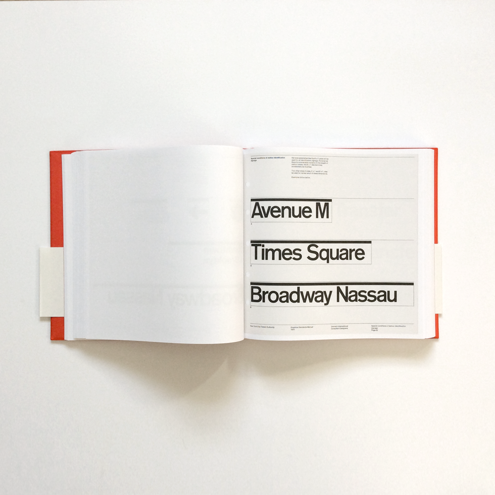 NYC Transit Authority Graphics Standards Manual