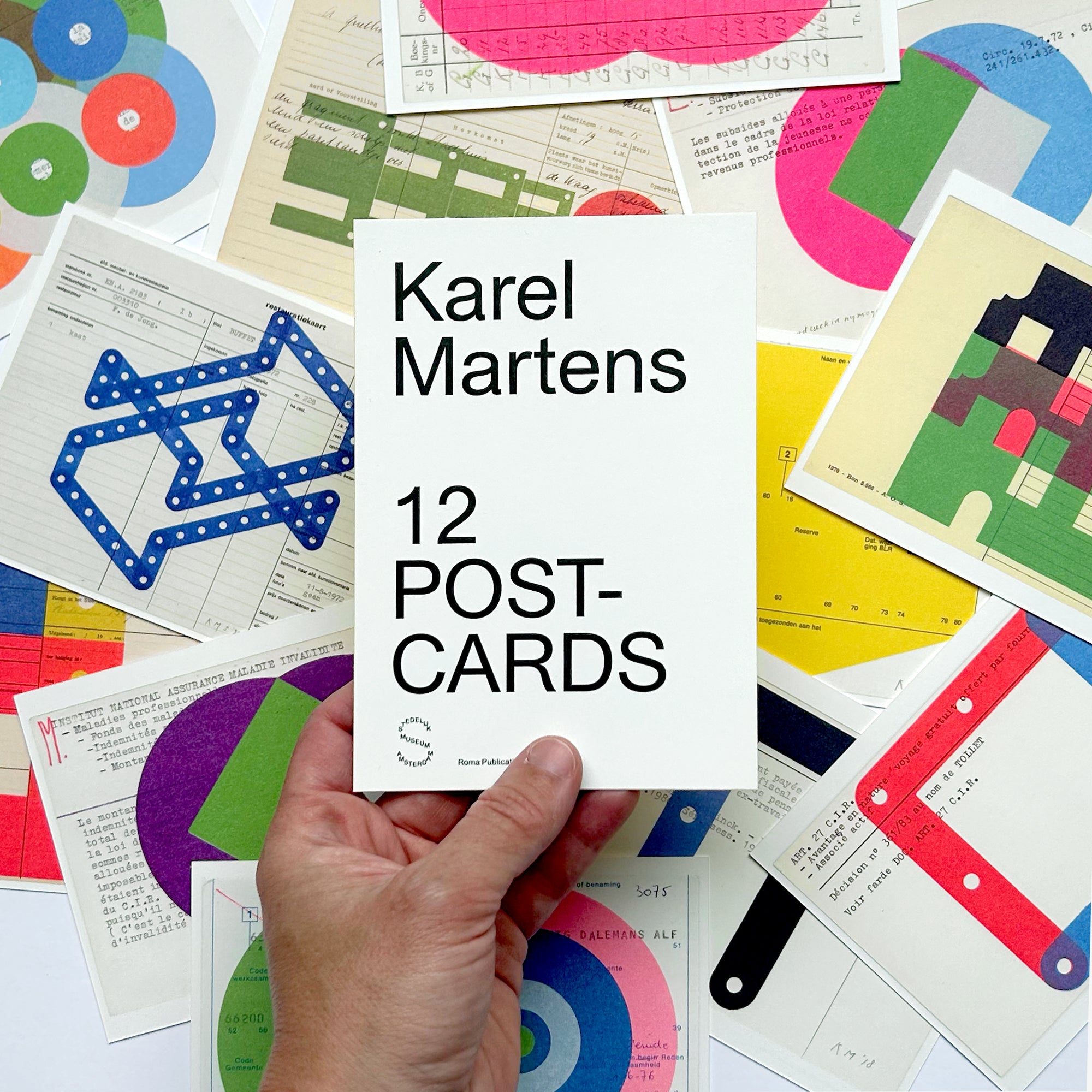 Karel Martens: 12 Postcards Set