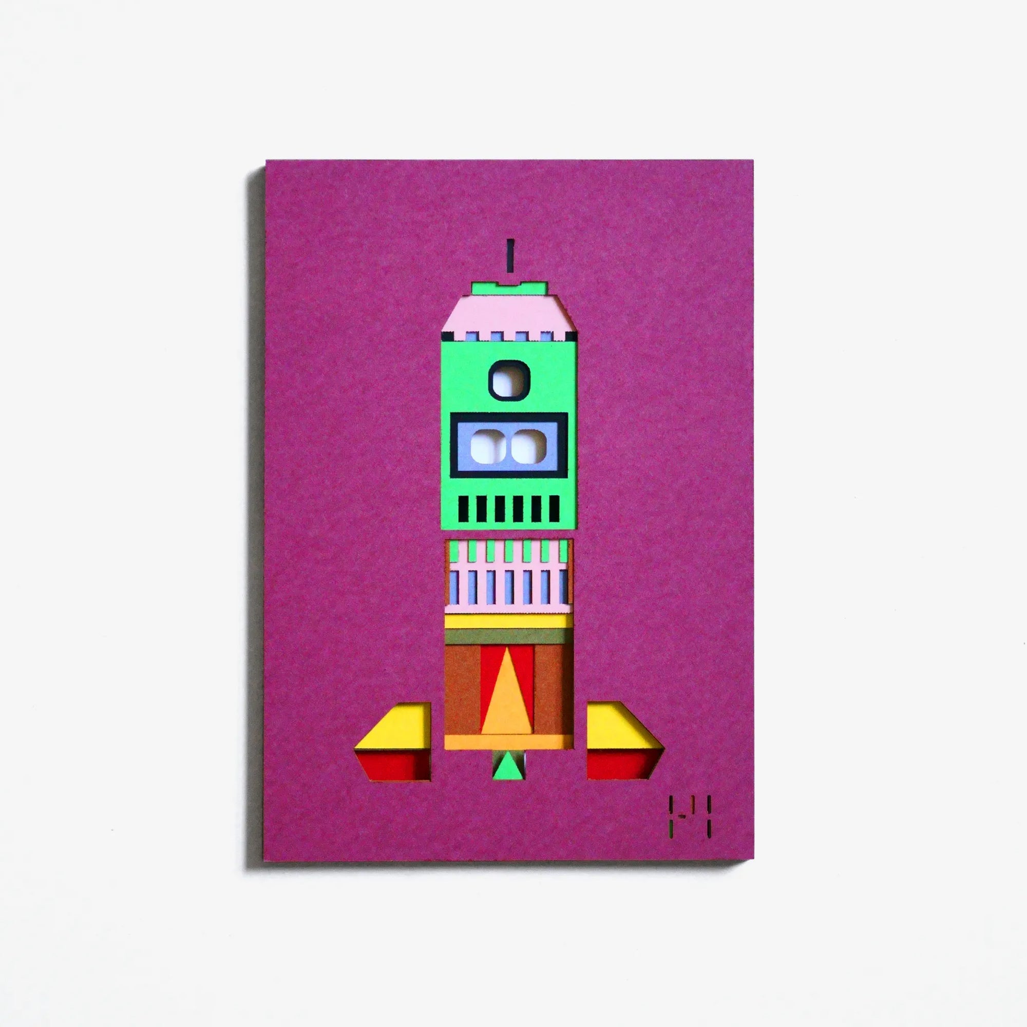 Robot and Rocket #0001