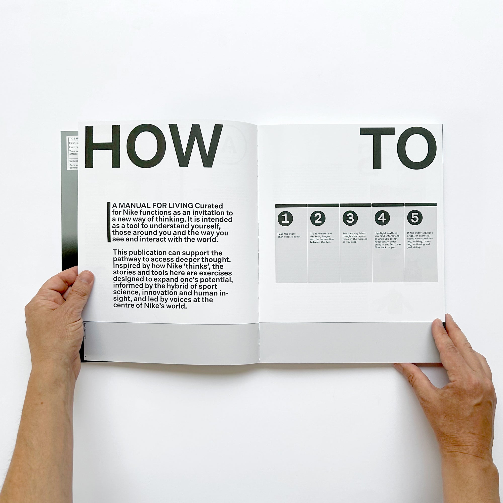 A Manual For Living Curated for Nike