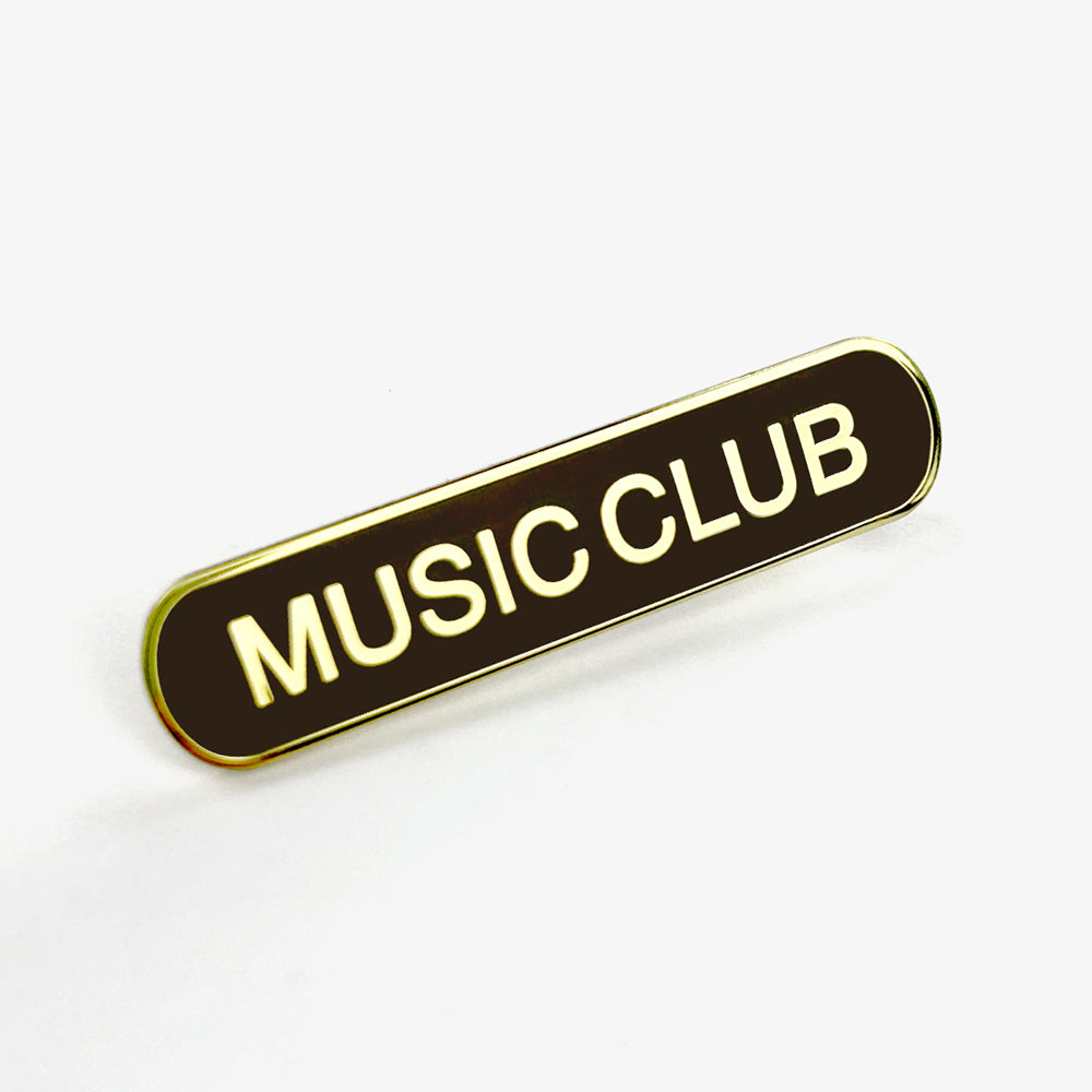 Music Club Enamel Badge