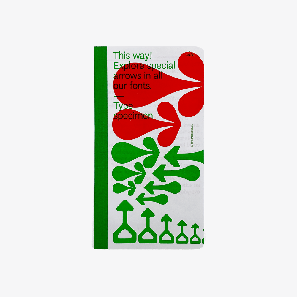 This Way! Type Specimen