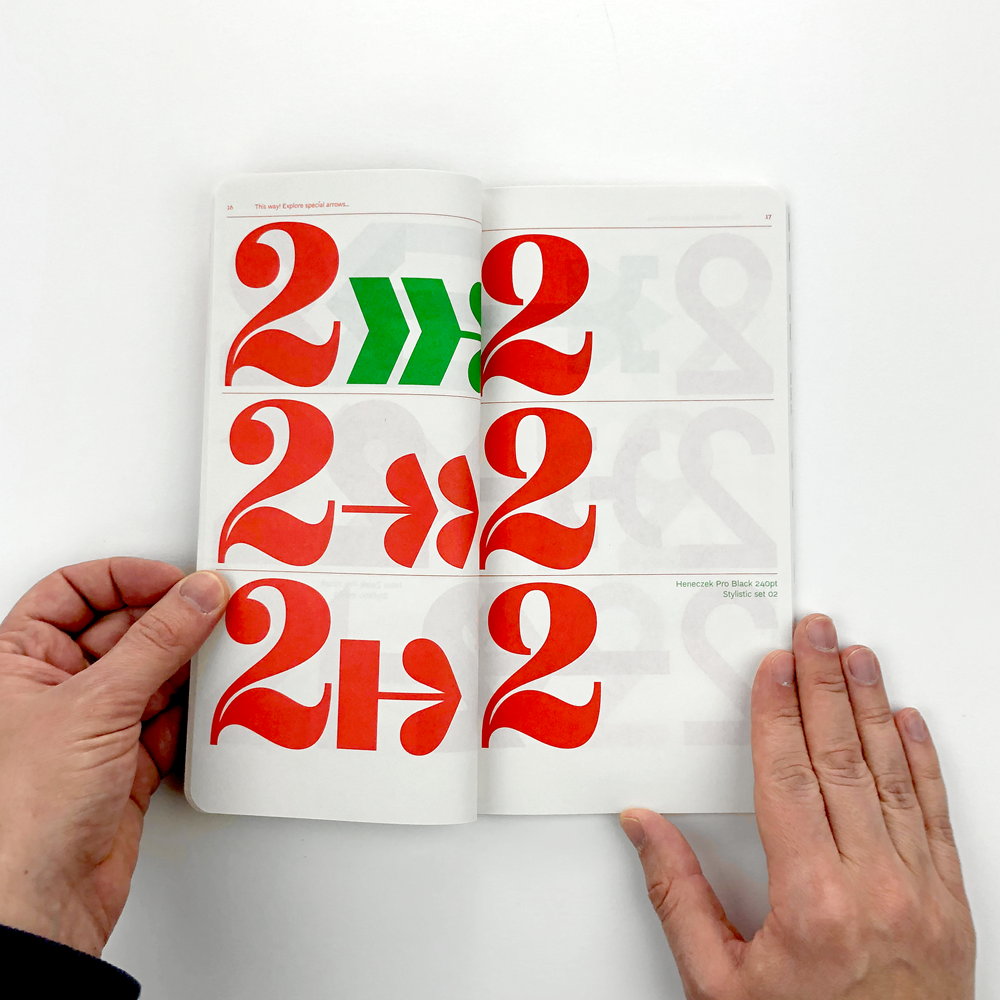 This Way! Type Specimen