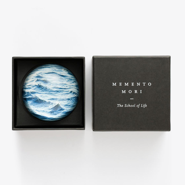 Memento Mori Glass Paperweight